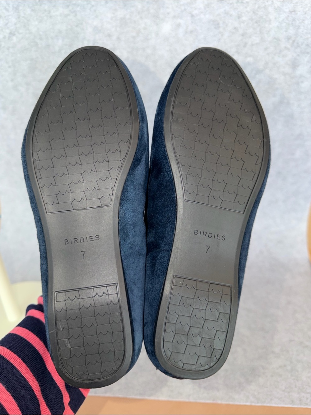 B23 Birdies Navy Suede Starling Size 7 - Picture 9 of 14